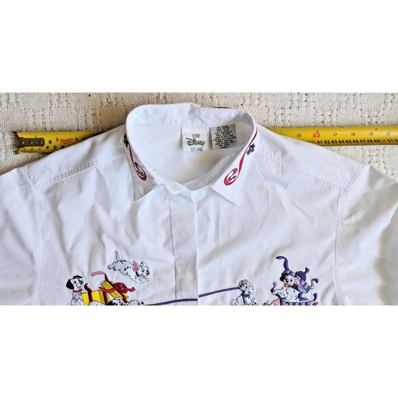Vintage Disney Embroidered Mens Womens Unisex Shirt 101 Dalmatians White Size S - Picture 5 of 6